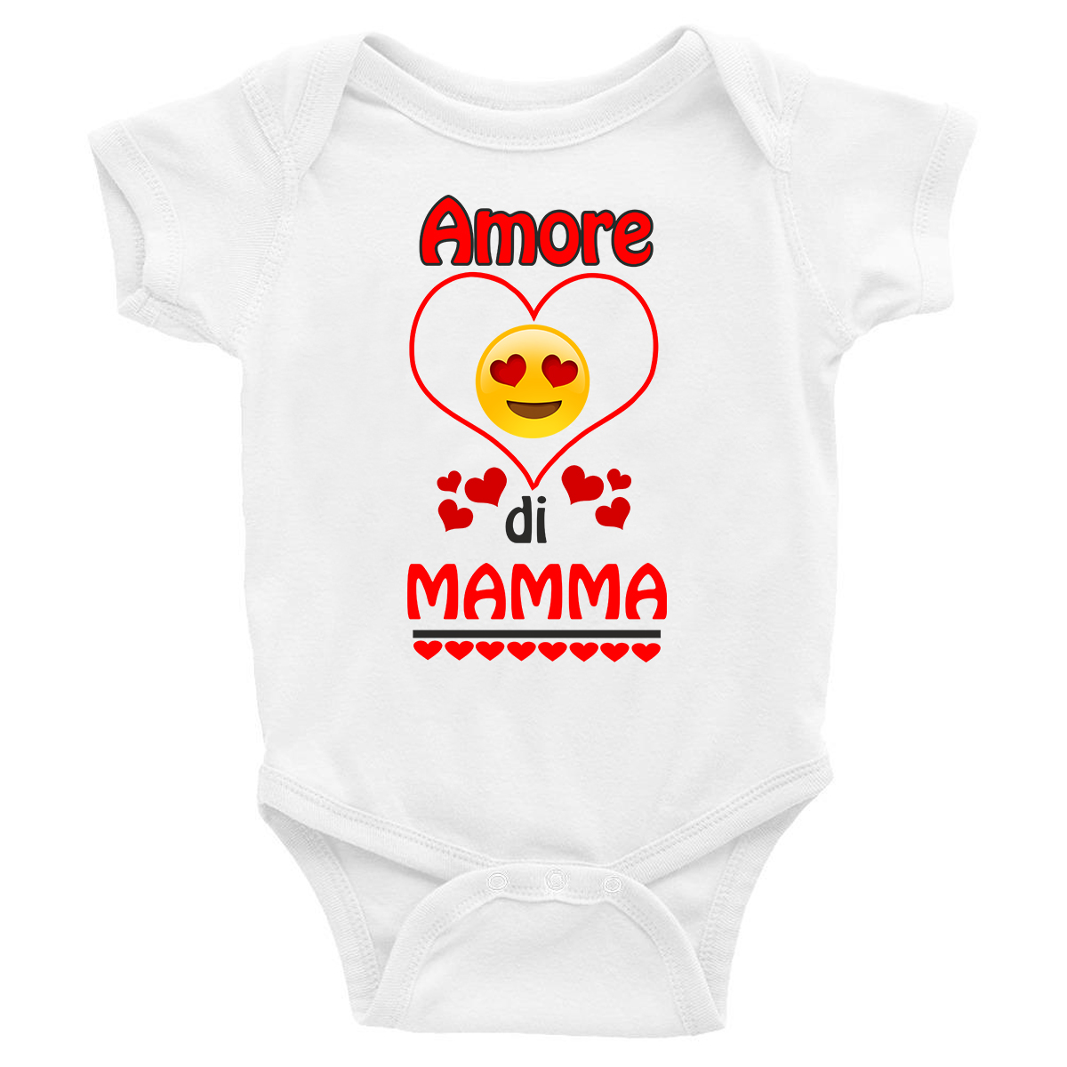 Body Neonato Divertenti - Maschietto Amore di Mamma - Body